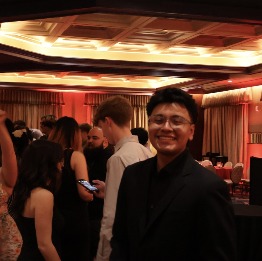 Antonio at a formal Rutgers event